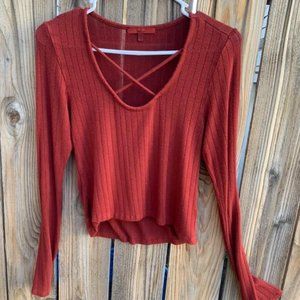 Red By BKE Red Women's Long Sleeve Shirt